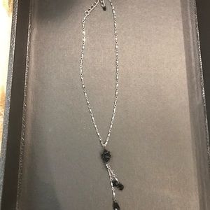 Black Cluster Statement Necklace